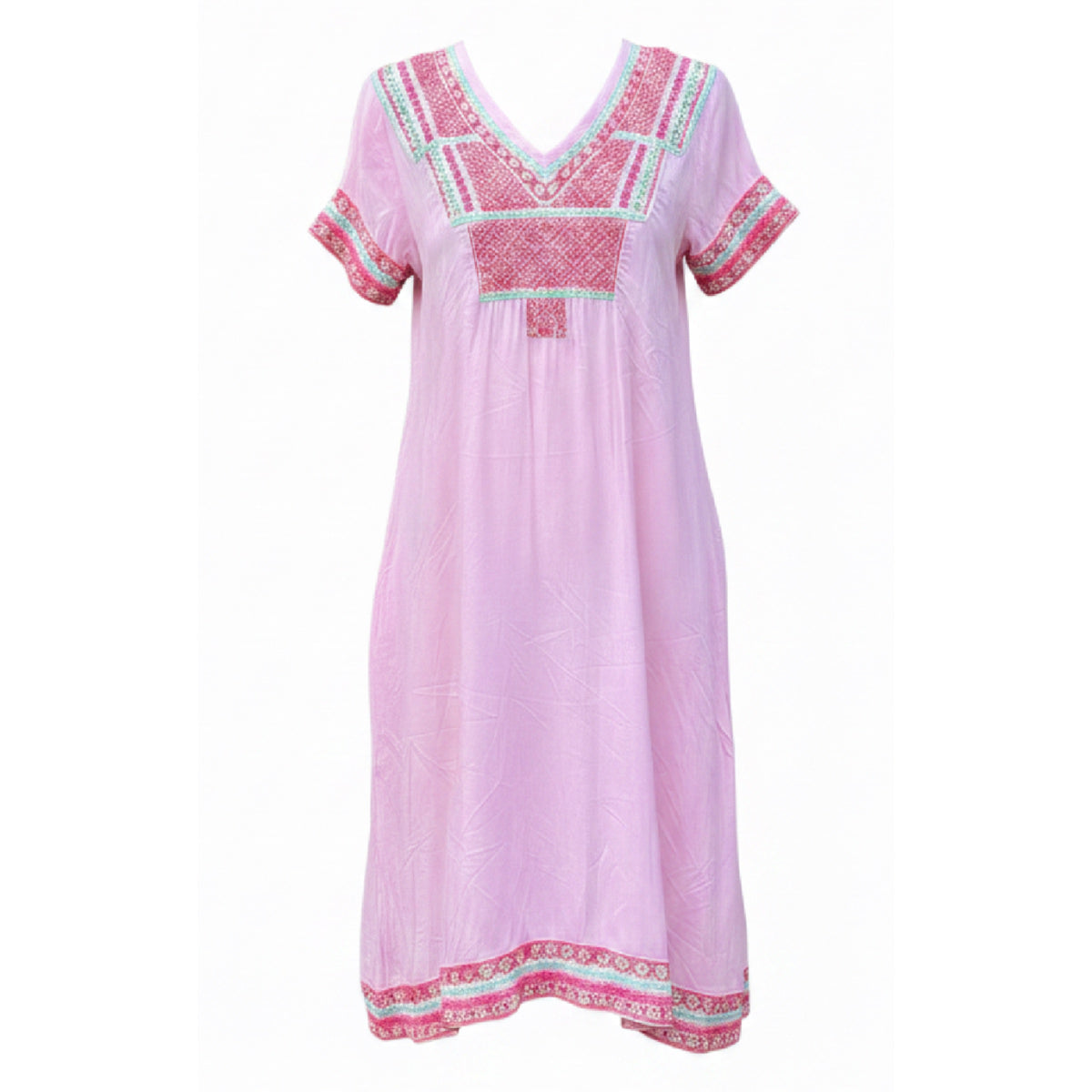 Rubyyaya Hacienda Dress Pink