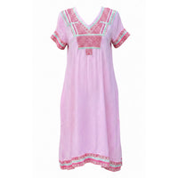 Rubyyaya Hacienda Dress Pink
