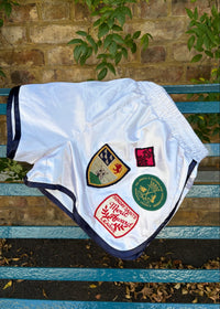 039. Satin Shorts White