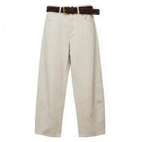 Belted Cotton Barrel Ecru