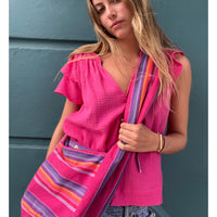 *NEW* Stripe Sling Bag Pink