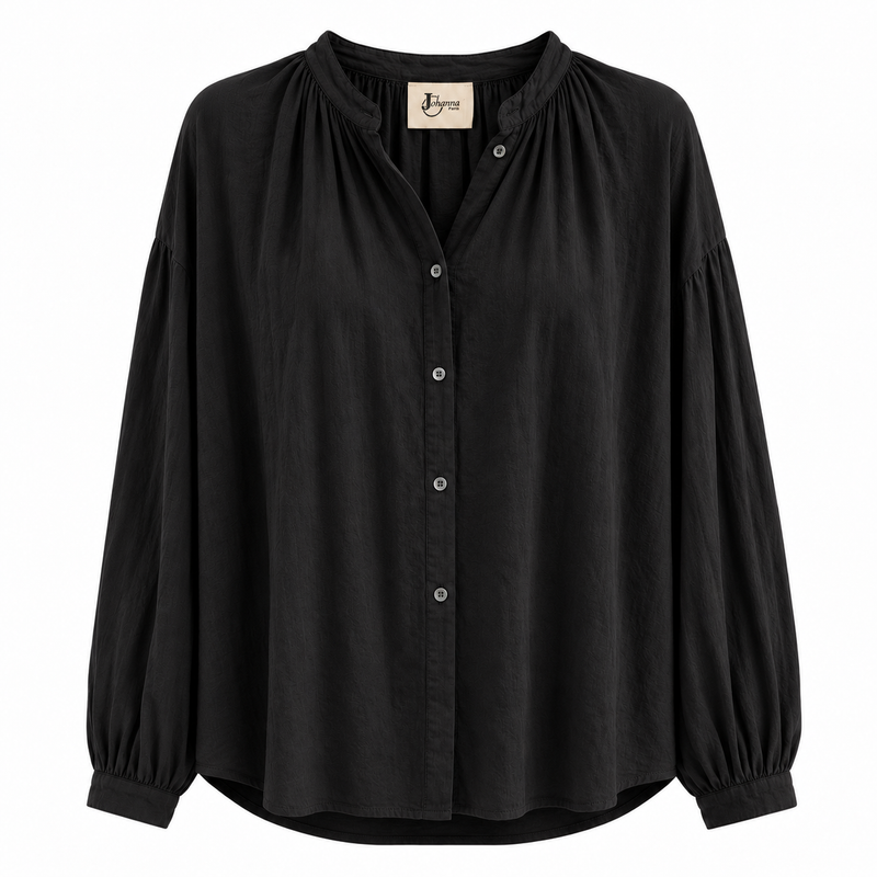 Lightweight Cotton Shirt Black