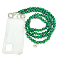 Emerald Green Beaded Phone Cord