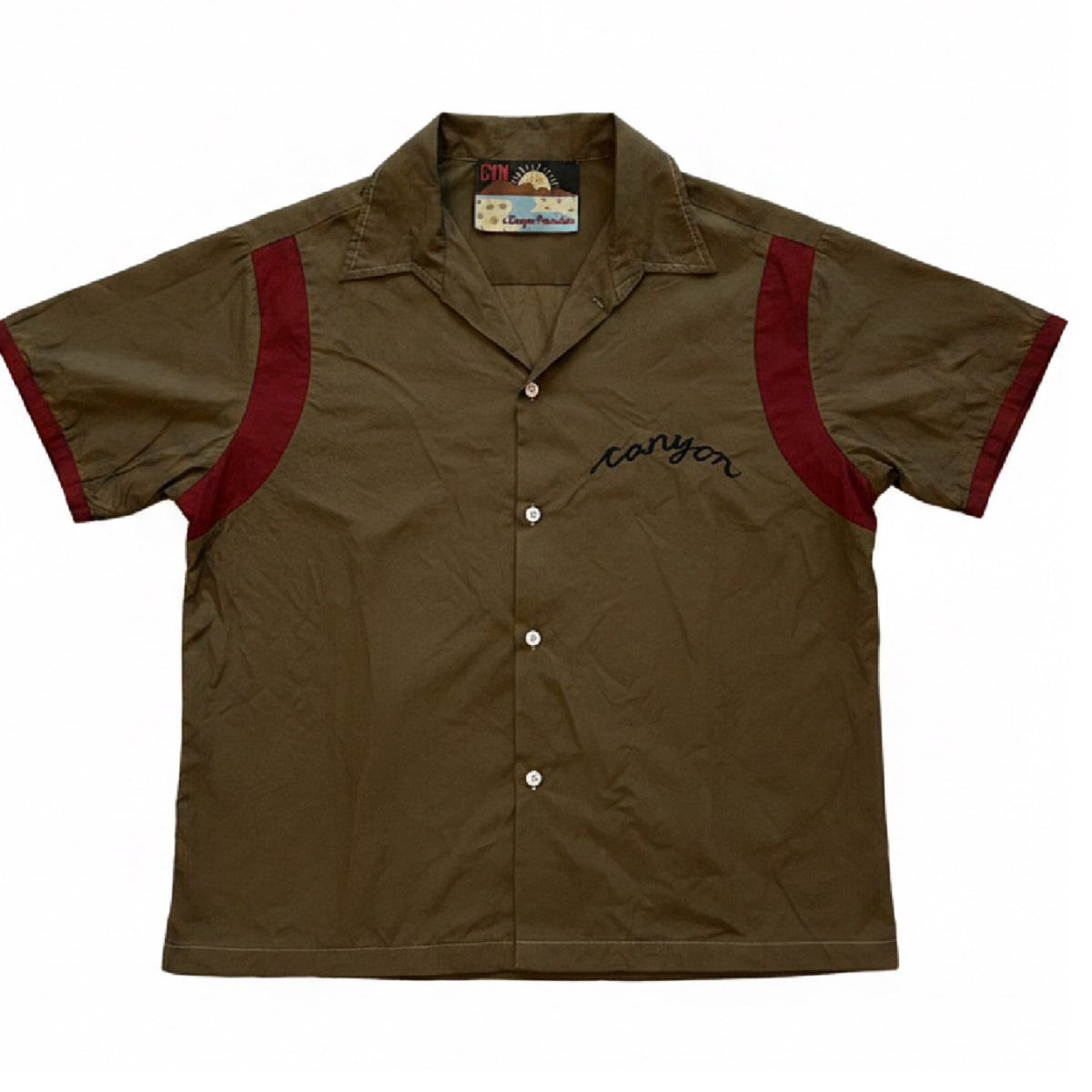 *AW26* Overdyed Bowling Shirt Olive