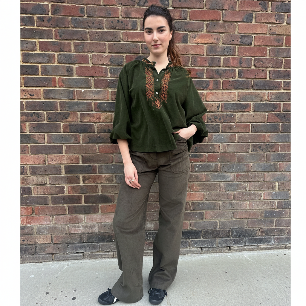 *NEW COLOUR* Cord Melrose Pant Olive