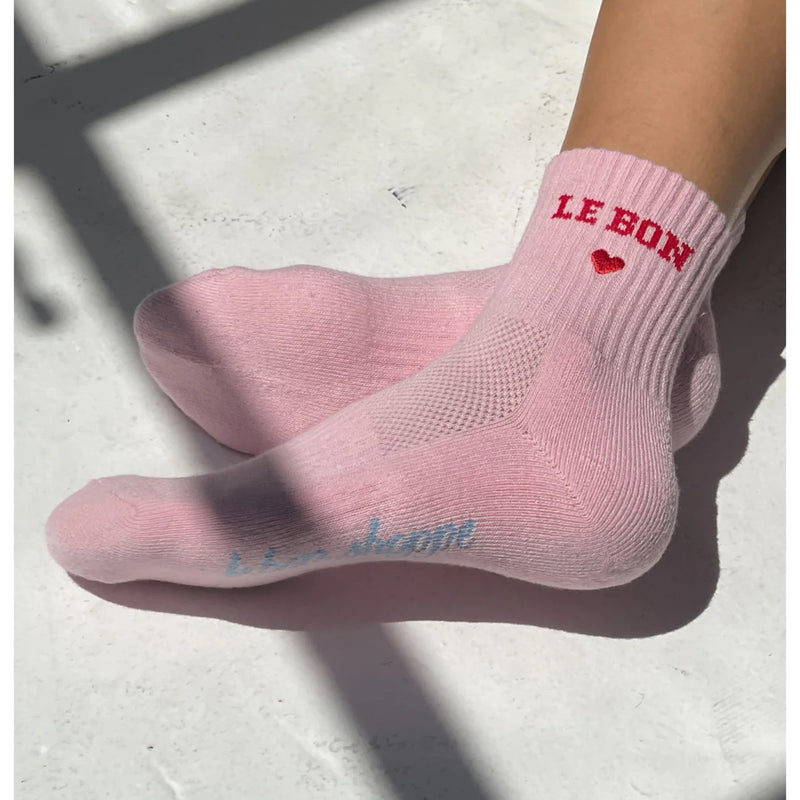 *NEW* Le Bon Shoppe Embroidered Crew Strawberry Milk