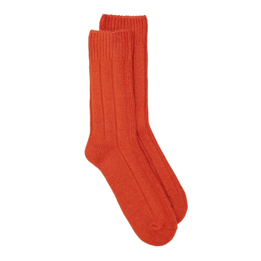 Sally Recycled Wool Ankle Sock Orange