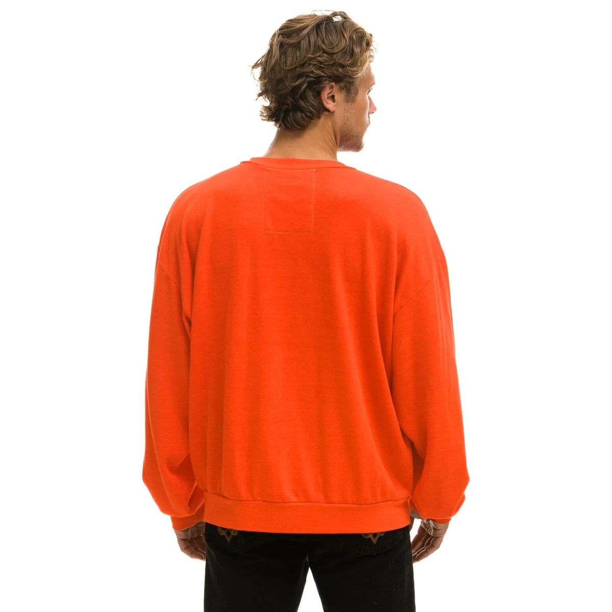 5 Stripe Relaxed Crew S'Shirt Vintage Orange