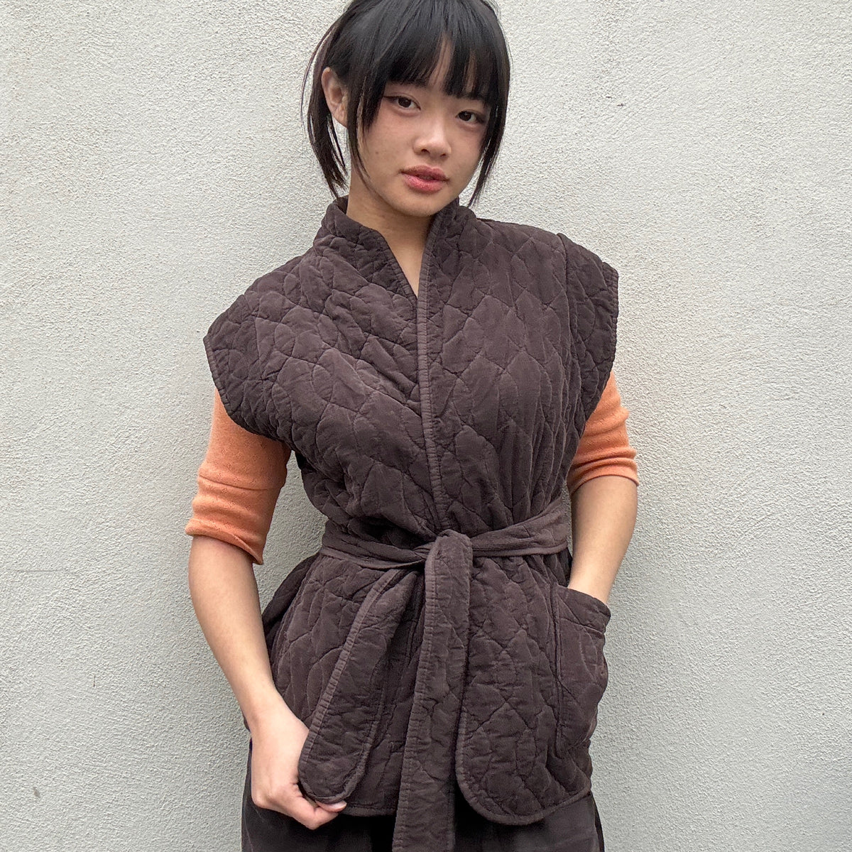 *NEW* Johanna Babycord Gilet Chocolate