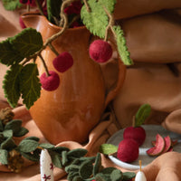 Felted Branch + Dusty Red Apples