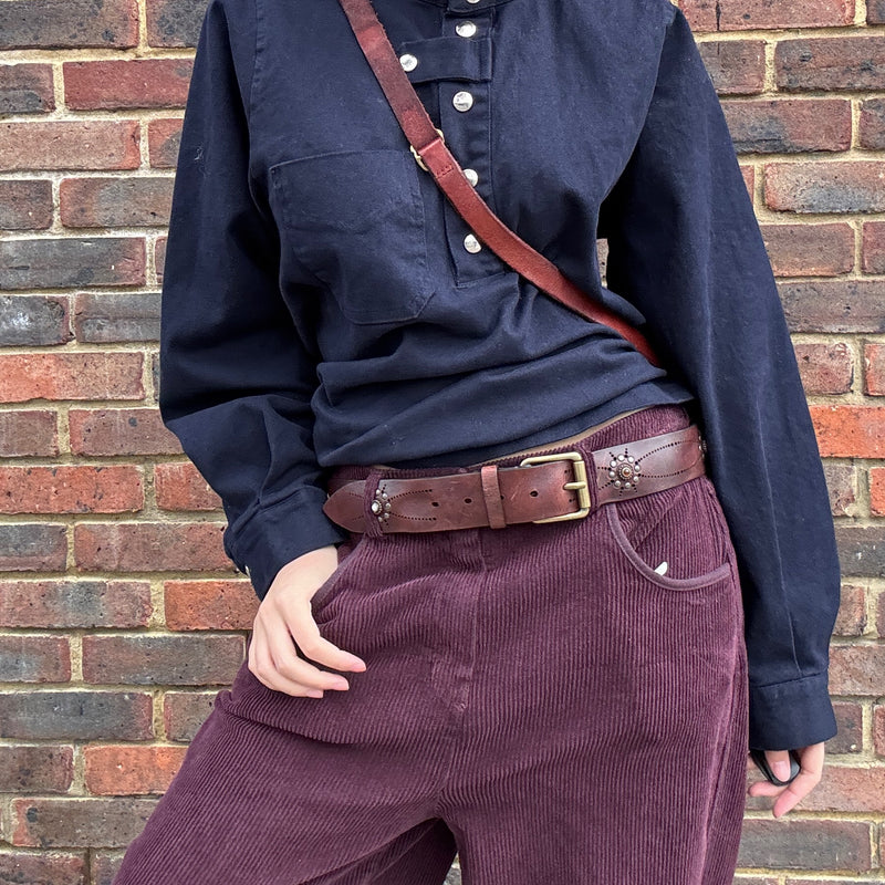 *NEW* Post & Co Leather Studded Belt T.Moro
