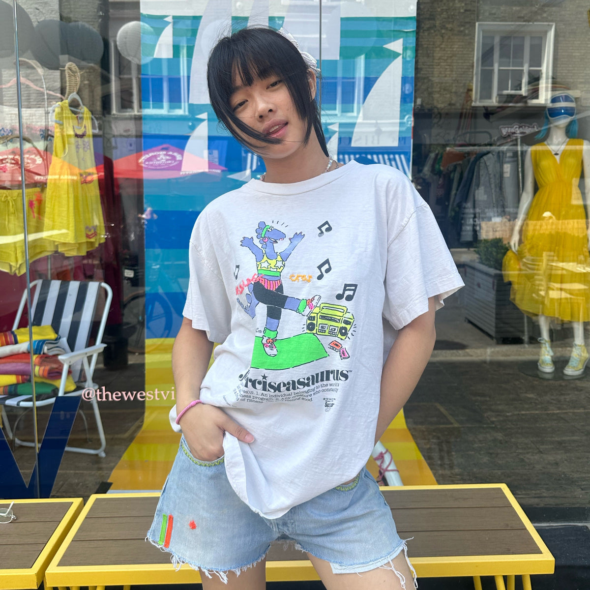 Useless Upcycled Unisex Jazzerciseasaurus T