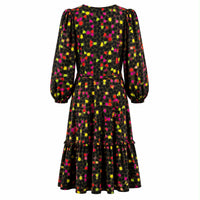 Silk Print Dress