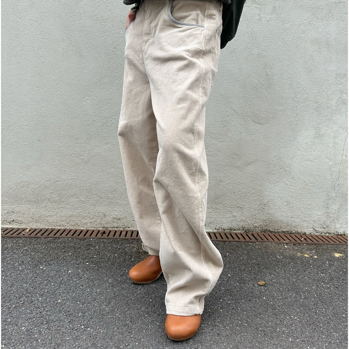 *NEW* Johanna Cord Pants Ecru