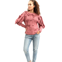 V de Vinster Crochet jumper pink
