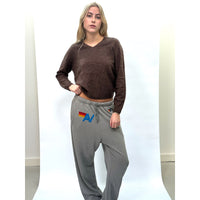 V-Neck Chocolate Cashmere Pullover
