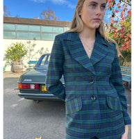 The West Village Susan Jacket Blue Tartan