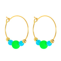 Colourpop Earrings Green/Turquoise