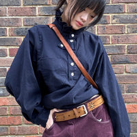 *NEW* Post & Co  Leather Studded Belt Cognac