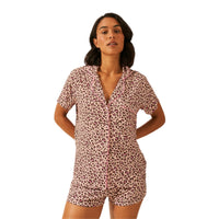 *NEW* Stripe & Stare Short Pyjama Set Liquorice Leopard
