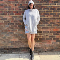 *NEW* Absolut Cashmere Extra Long Turtle Neck Heather Grey