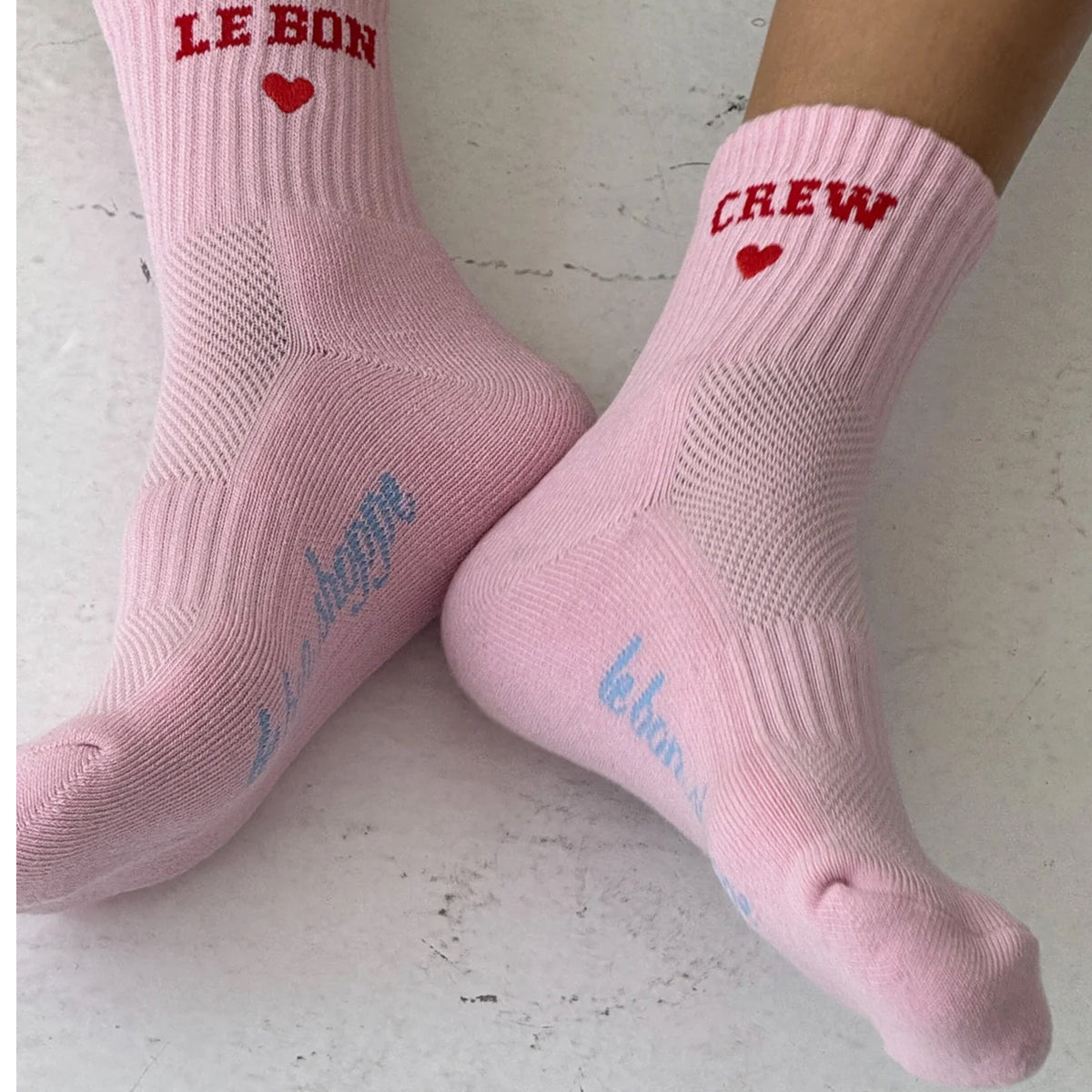 *NEW* Le Bon Shoppe Embroidered Crew Strawberry Milk
