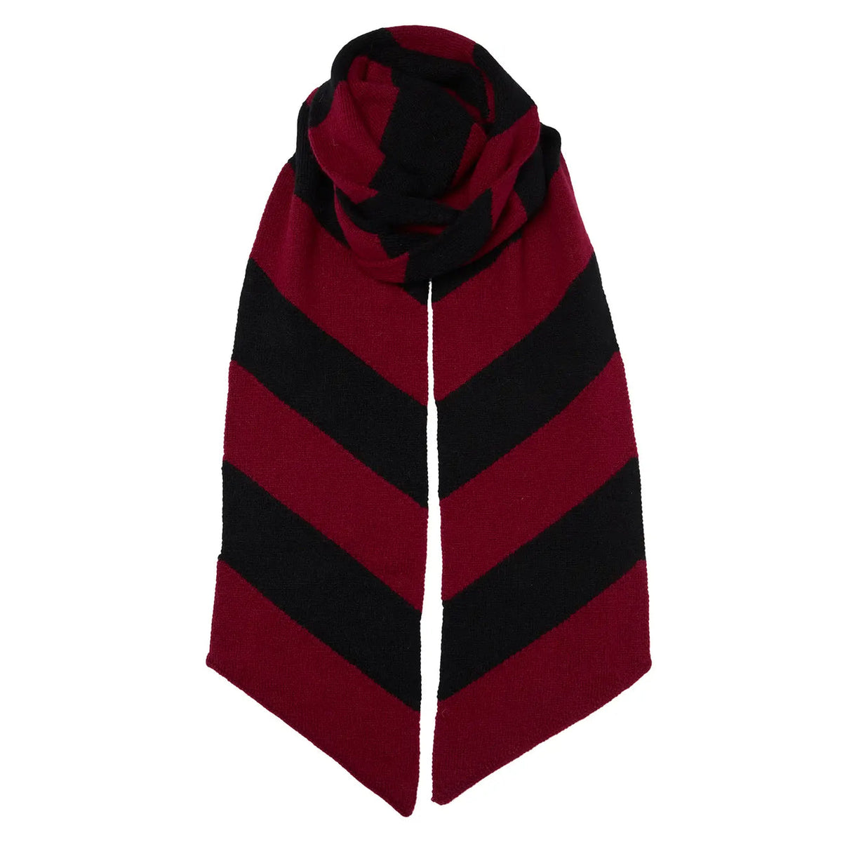 *NEW* Skinny Cashmere Scarf Plum Stripe