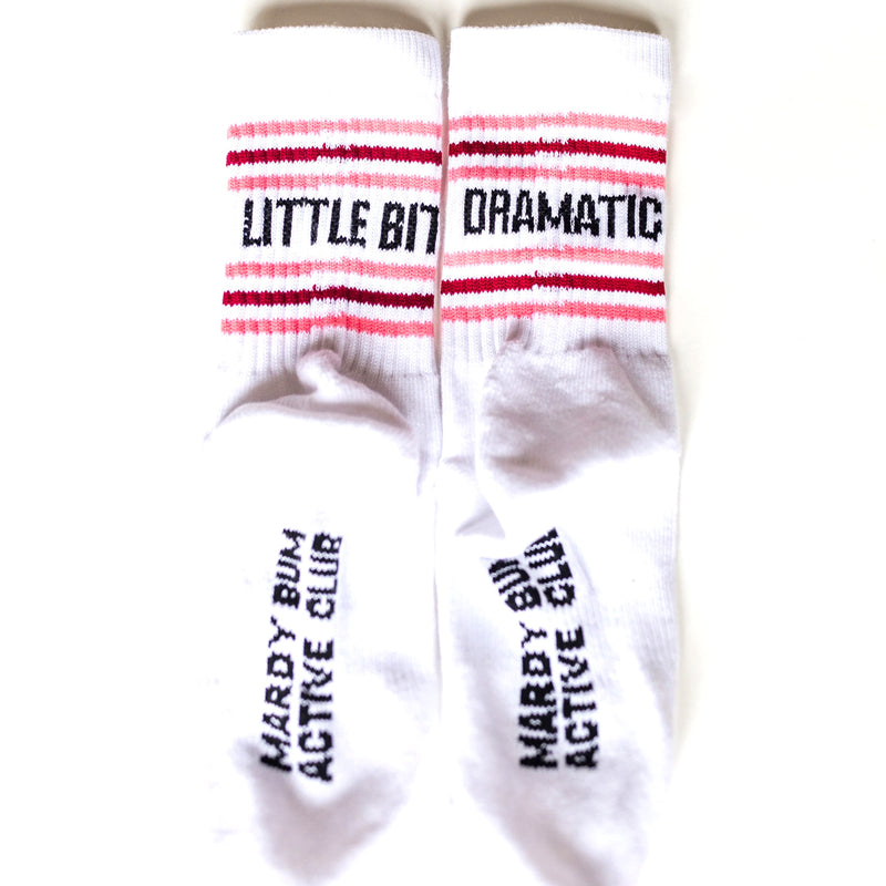 *NEW* Slogan Socks Little Bit Dramatic