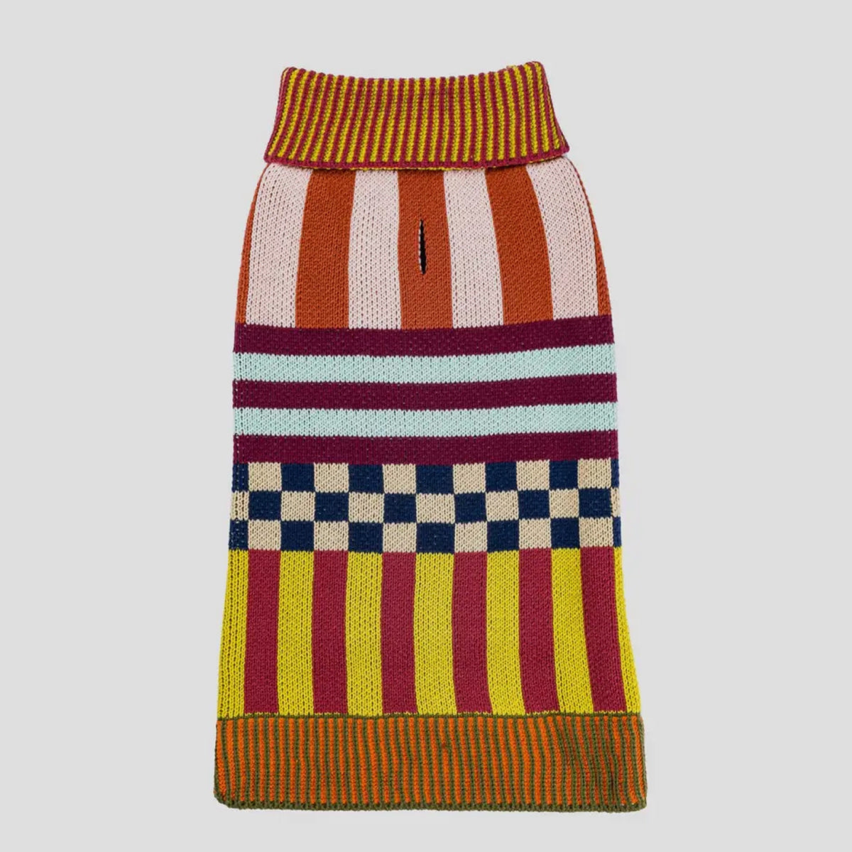 Pattern Patch Dog Jumper Toffee