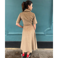 *NEW COLOUR* Cord Shirt Dress Beige