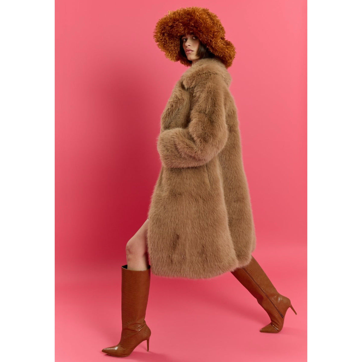 Faux Fur Oversized Coat
