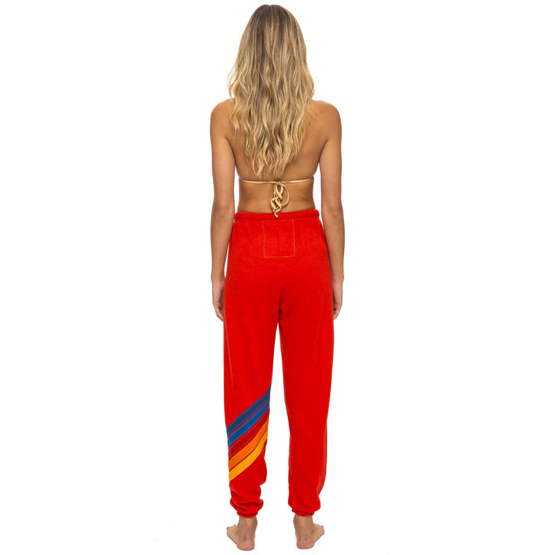 *LANDING NOW* Circle Chevron Sweatpants Flash Red