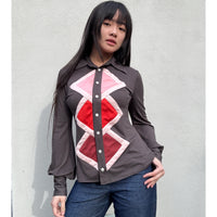 Diamond Shirt Chocolate Brown