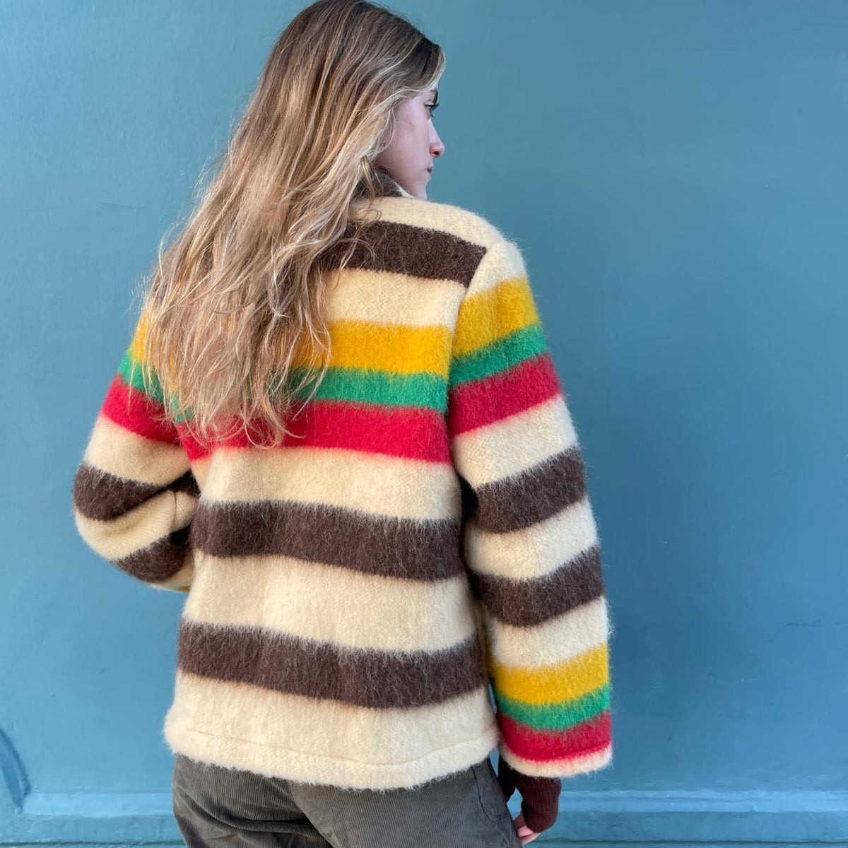 *NEW STYLE* Stripe Wool Workwear Jacket