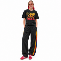 Men's 5 Stripe Sweatpants Charcoal