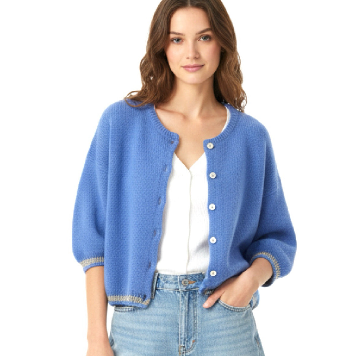 *NEW* Blue Short Sleeve Cardi
