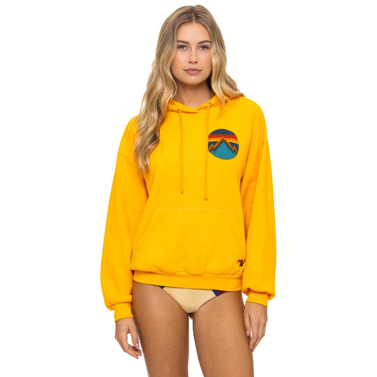 All Seasons Circle Pullover Hoodie Relaxed Gold