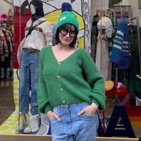 *NEW STYLE* Forest Green Button-up Cardi