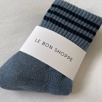 *NEW* Le Bon Shoppe Girlfriend Socks Indigo