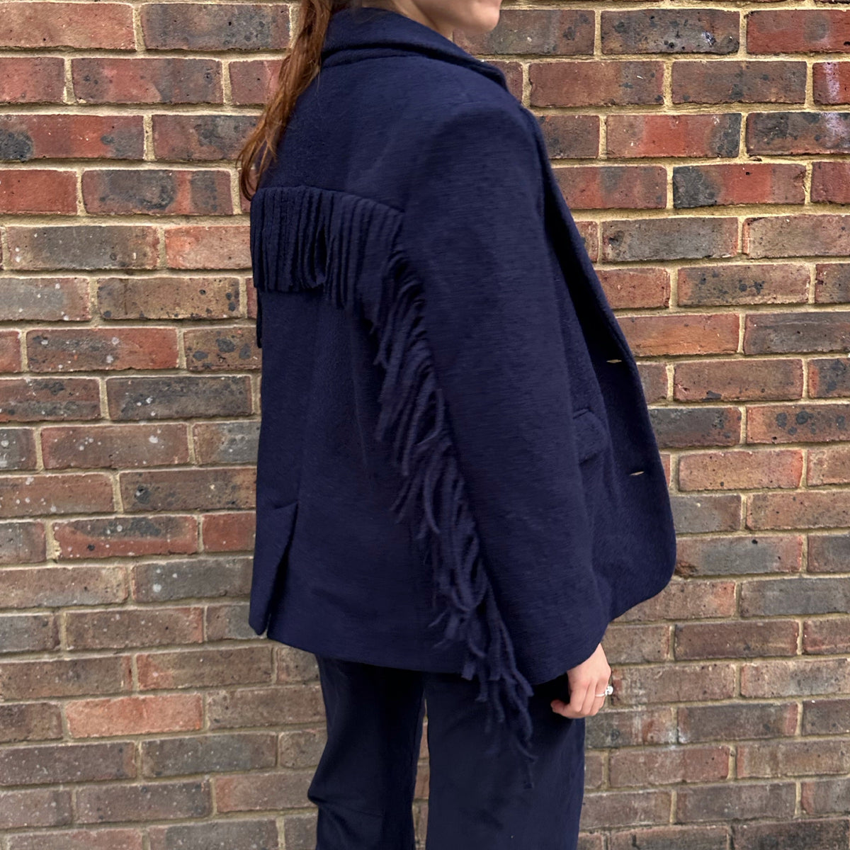 *NEW STYLE* Fringe Jacket Navy