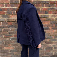 *NEW STYLE* Fringe Jacket Navy