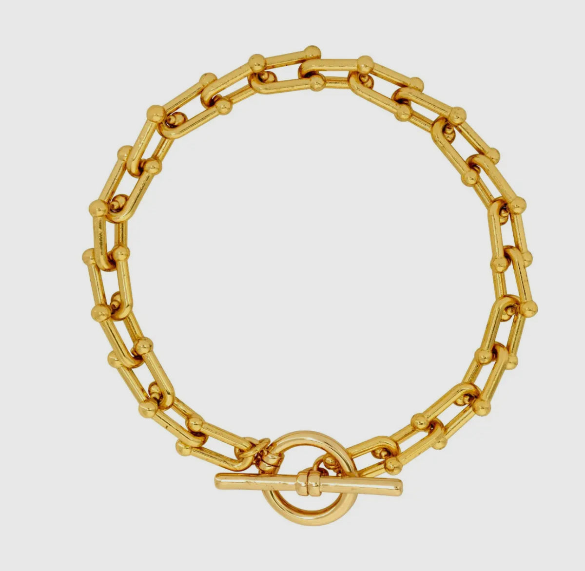 London T-Bar Gold Bracelet
