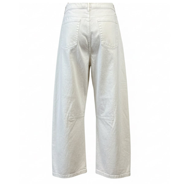 *NEW DROP* White Barrel Jean