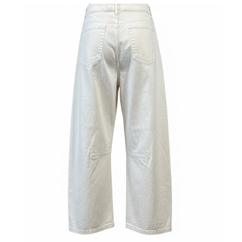 *NEW DROP* White Barrel Jean