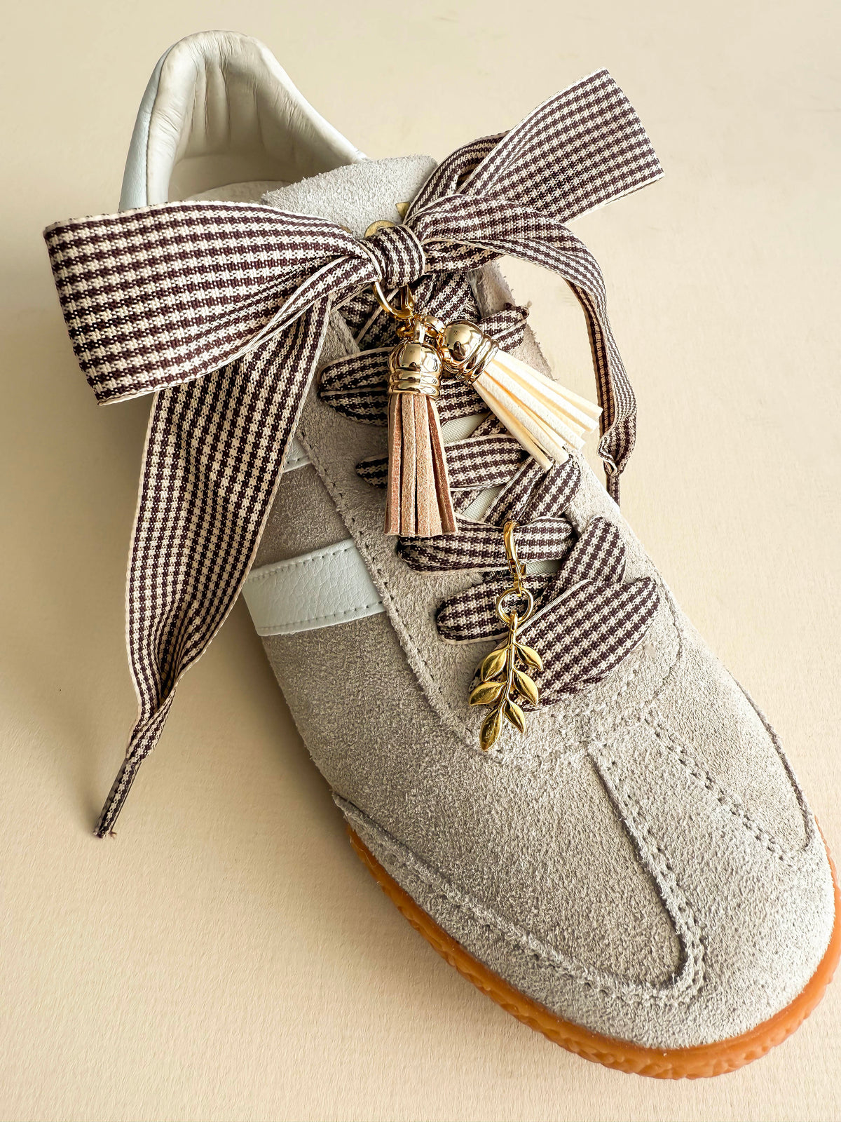 *TREND* Charm Laces Chocolate Gingham