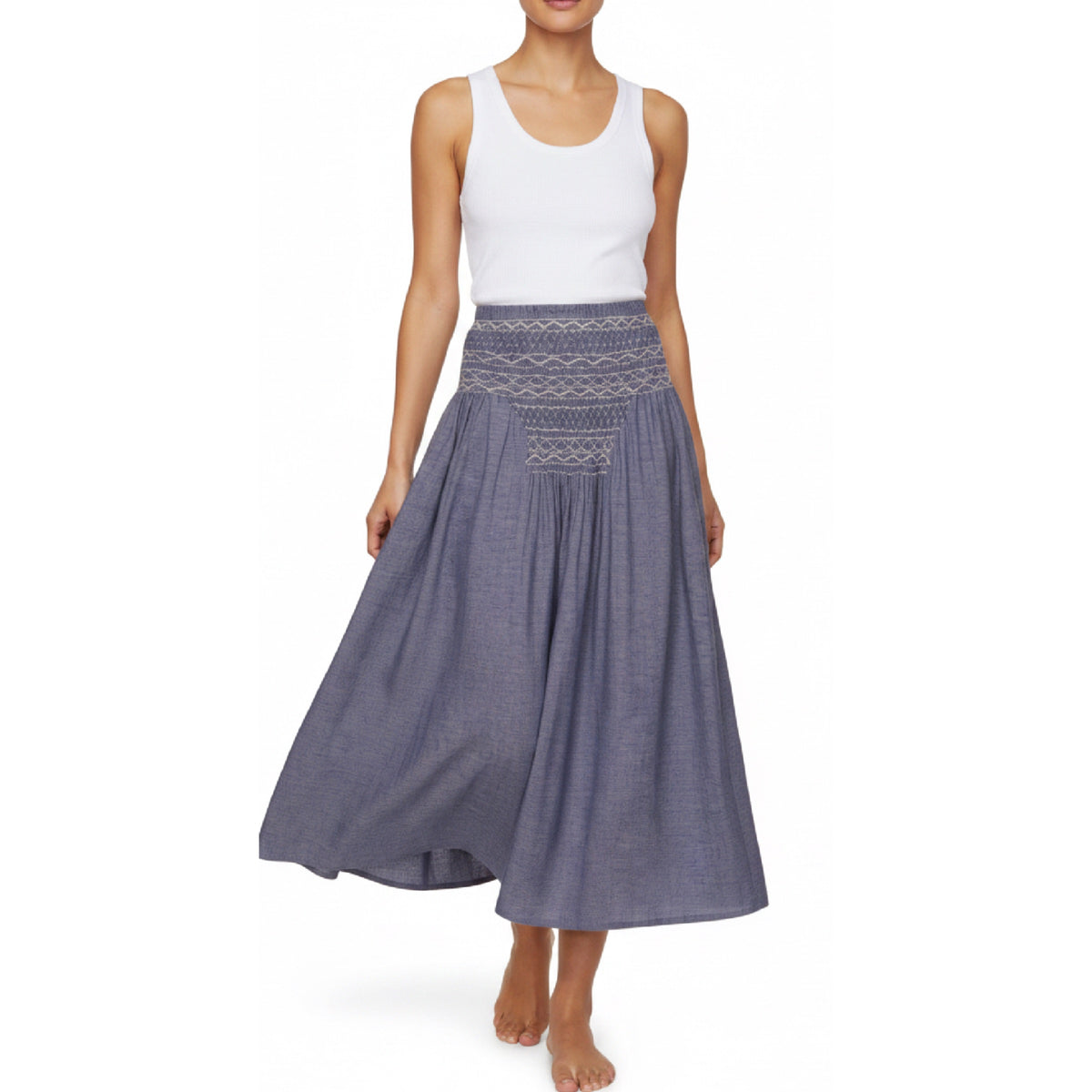 V De Vinster Chloe Skirt Blue