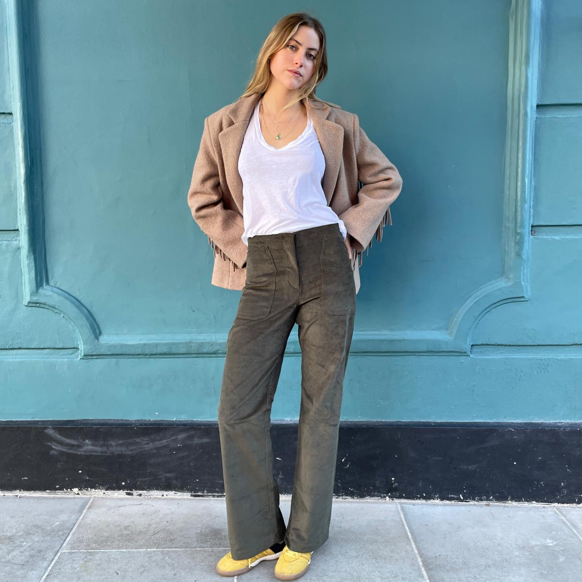 *NEW COLOUR* Cord Melrose Pant Olive