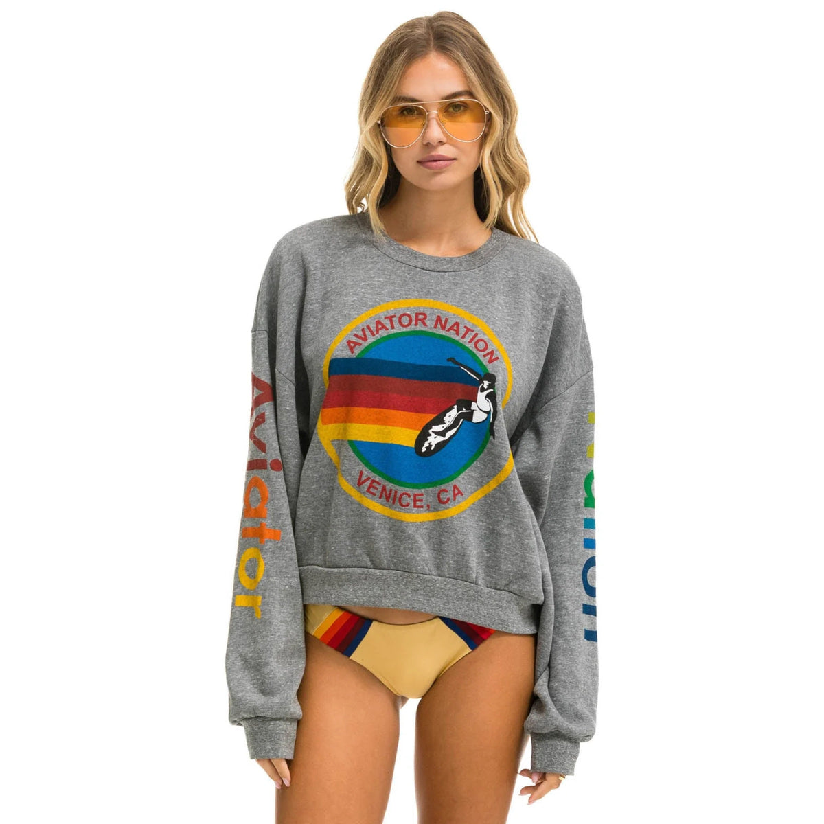 *NEW COLOUR* AV Relaxed Crew Sweatshirt Heather Grey