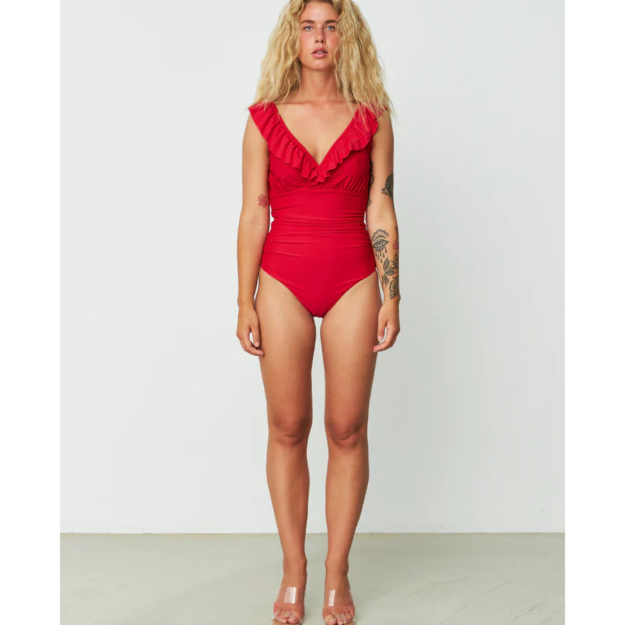 Cras Agnes Swimsuit Red