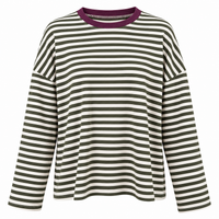 Olive Stripe Long Sleeve T